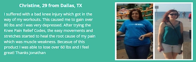 The Knee Pain Relief Codes Program customer reviews